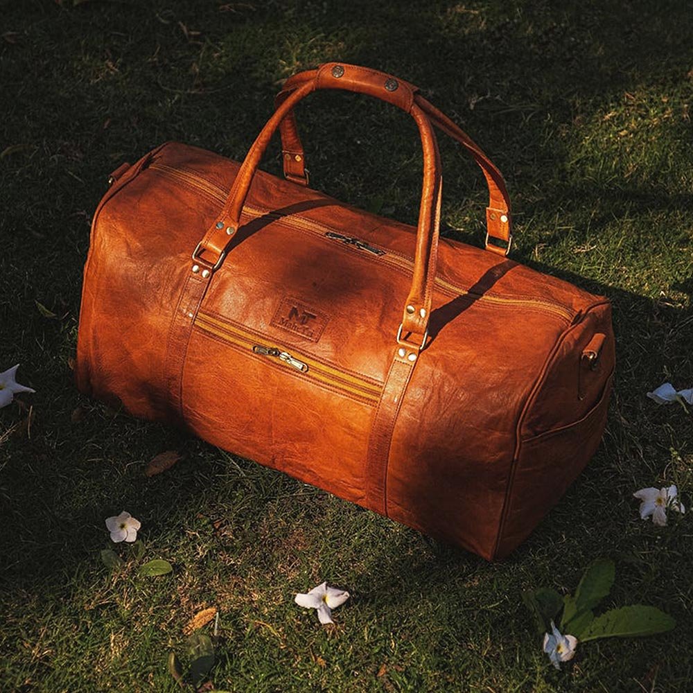 Premium Genuine Leather Duffle Bag
